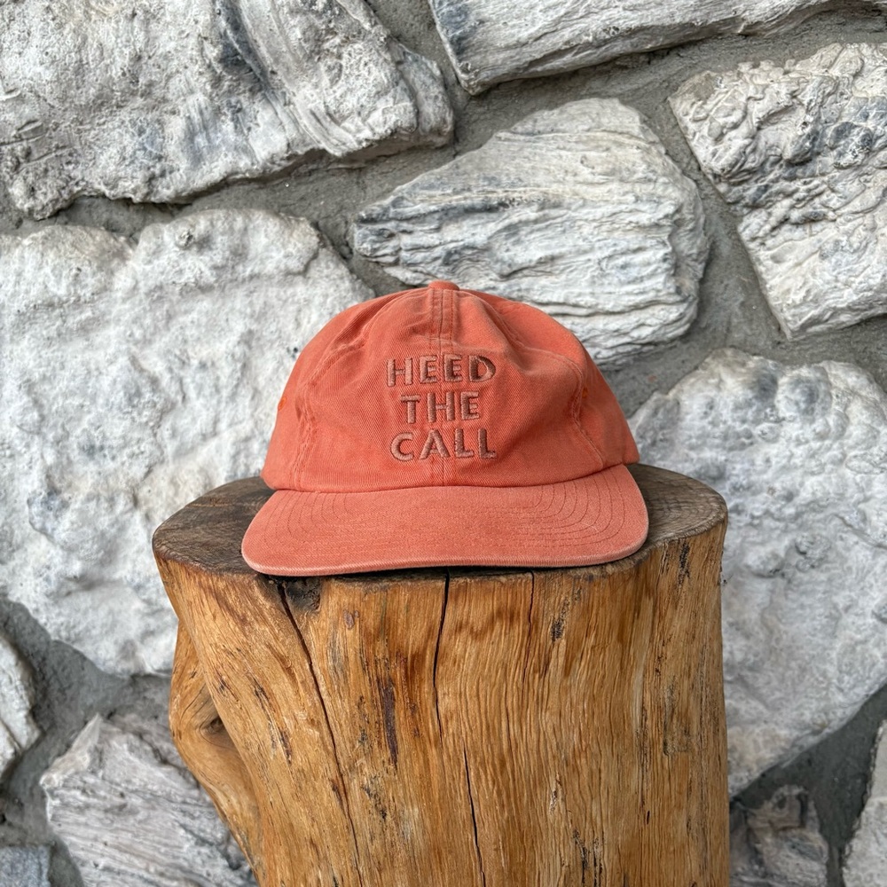 Howler Brothers Heed the Call Embroidered Hat Orange with Tag